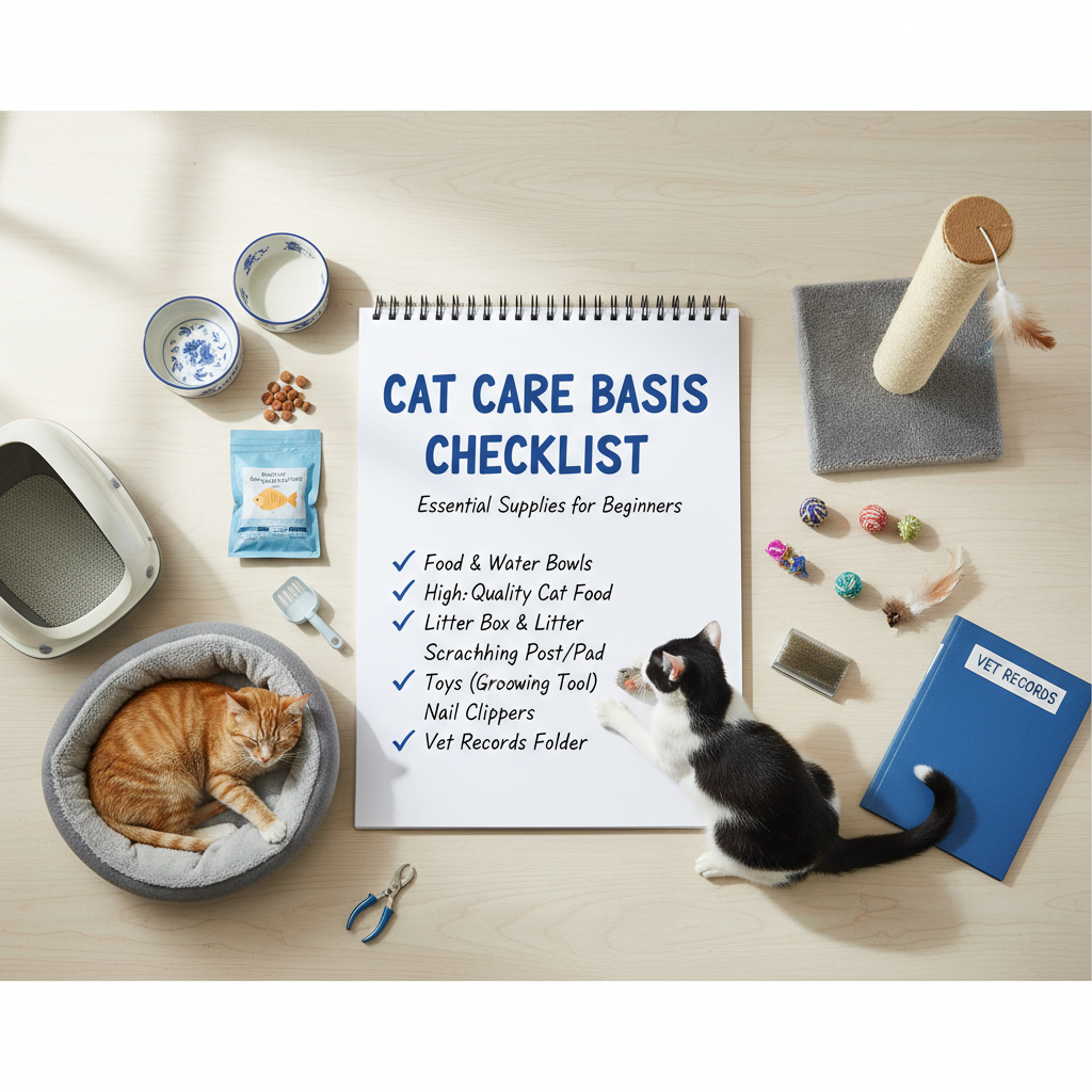Cat Care basis checklist of: Essential Supplies for Beginners