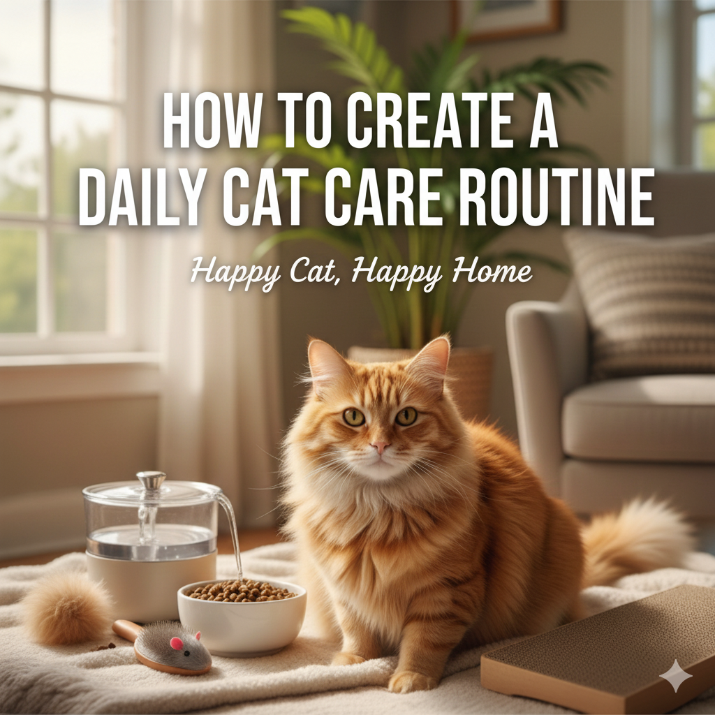 how to create a daily cat care routine