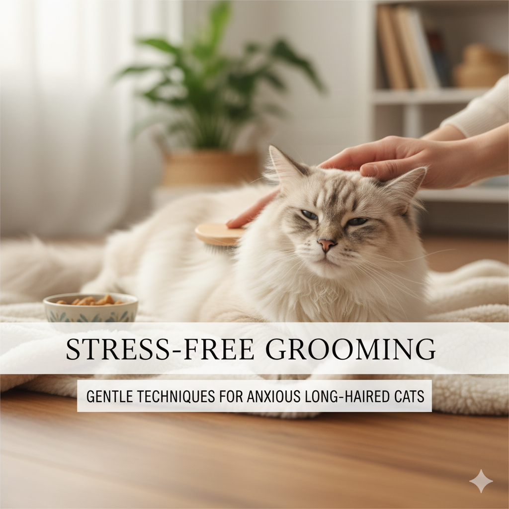 Stress-Free Grooming: Gentle Techniques for Anxious Long-Haired Cats