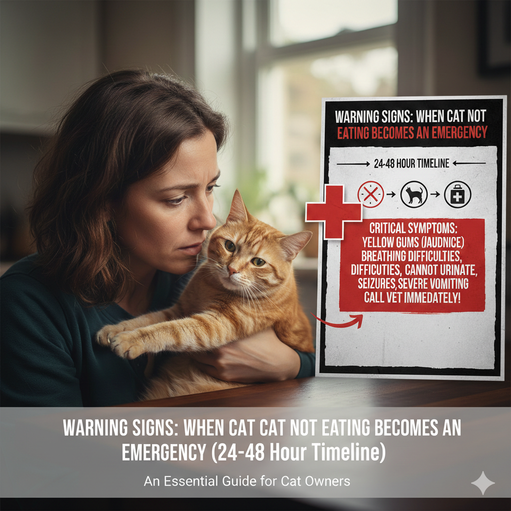 Warning Signs: When Cat Not Eating Becomes an Emergency (24-48 Hour Timeline)